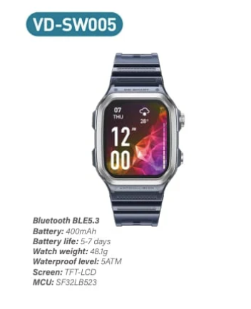 Ven-Dens Rugged Bluetooth Smart Watch with GPS Data Recording – Model VD-SW005