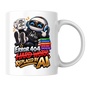 Tech Mug "Error 404 Hard Work Replaced By AI" Error 404 Hard Work Replaced By AI 325ml Ceramic Coffee Mug – Funny Robot IT Developer Mug with Work Smarter Not Harder & ChatGPT Books | Tech Gift | Fast Dispatch by UK Seller (M3324)