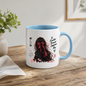 Inspirational Anime Girl Mug "A Kinder Braver Happier Me" Red Ribbon Hair 325ml Ceramic Coffee Mug – Mindful Aesthetic Tea Cup with Kanji Cherry Blossom Graphic Gift | Available in Multicolours | Fast Dispatch by UK Seller (M3043)