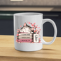 Inspirational Cat Mug "A CALMER MIND A KINDER HEART A BRIGHTER YOU" Sleeping Kitten & Books 325ml Ceramic Coffee Mug Mindful Tea Cup with Cherry Blossoms & Mug Graphic Gift | Available in Multicolours | Fast Dispatch by UK Seller (M3033)