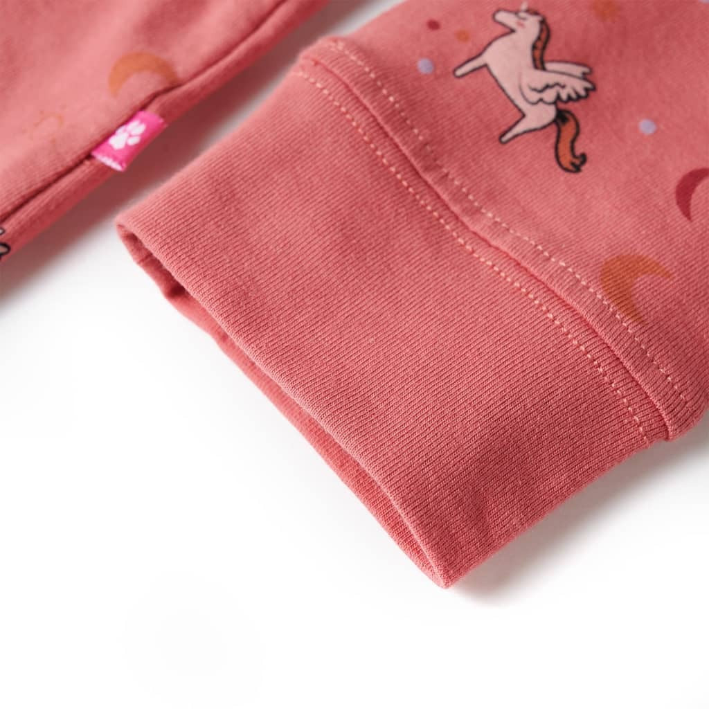 Kids' Pyjamas with Long Sleeves Old Pink 116