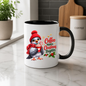 Christmas Mug "Coffee Makes Christmas Brighter Cute Bird" 325ml Ceramic Coffee Mug – Cute Christmas Bird in Red Beanie Hat Scarf Holding Cocoa Cup Holiday Gift For Bird Coffee Lovers | Available in Multicolours | Fast Dispatch by UK Seller (M3266)
