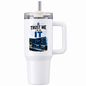 Funny Tech Travel Tumbler "Trust me I'm in IT" Graphic 40oz Stainless Steel Insulated Travel Mug with Handle & Straw – Dual Monitor Desk Setup, Circuit Board & Lock Icon Novelty Gift for Coders & Office | Fast Dispatch by UK Seller (T3055)