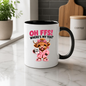 Highland Cow Tea Mug "OH FFS! Where's My Tea?" Oh Ffs! Where's My Tea? 325ml Ceramic Coffee Mug – Cute Highland Cow in Pink Bathrobe with Polka-Dot Bow, Slippers & Tea First Mug | Funny Gift | Fast Dispatch by UK Seller (M3378)