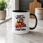 Mechanic Highland Cow Mug "That's What I Do I Fix Stuff" That's What I Do I Fix Stuff And I Know Things 325ml Ceramic Coffee Mug – Cute Handy Highland Cow with Wrench & Toolbox | Funny DIY Handyman Gift | Fast Dispatch by UK Seller (M3456)