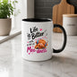 Inspiring Mug "Life is Better with a bit of Moo-dness" Highland Cow 325ml Ceramic Coffee Mug Cute Animal Tea Cup with Headphones, Music Notes & Hearts Gift | Available in Multicolours | Fast Dispatch by UK Seller (M1290)