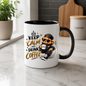 Teddy Bear Mug "Keep Calm And Drink Coffee" 325ml Ceramic Coffee Tea Cup – Cool Bear Graphic, Sunglasses, Hoodie & Slogan Novelty Gift for Coffee Lovers, Birthday – Fast Dispatch by UK Seller (M3504)