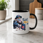 Travel Mug "Travel More Cool Pigeon" 325ml Ceramic Coffee Mug – Cool Traveller Pigeon with Camera, Bucket Hat, Denim Jacket & Union Jack Suitcase Gift For Photographers Globe Trotters | Available in Multicolours | Fast Dispatch by UK Seller (M3241)