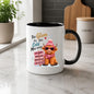 Sassy Mug "Too Glam for this Cold Moo-rning" Highland Cow 325ml Ceramic Coffee Mug Cute Winter Tea Cup with Heart Sunglasses, Pink Beanie & Motivational Sign Gift | Available in Multicolours | Fast Dispatch by UK Seller (M1297)