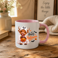 Halloween Mug "Ghost Costume Highland Cow" Ghost Costume Highland Cow 325ml Ceramic Coffee Mug – Cute Trick-or-Treat Tea Cup with Sheet Costume Pumpkin Bucket Graphic Gift | Available in Multicolours | Fast Dispatch by UK Seller (M3165)