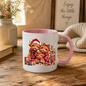 Christmas Highland Cow Family Mug "Family Makes Christmas Special" Christmas Highland Cow Family 325ml Ceramic Coffee Mug – Cute Highland Cow Family with Wooden Sign, Santa Hat, Scarves & Gifts | Festive Holiday Gift | Fast Dispatch by UK Seller (M3376)