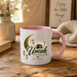 Personalised Umrah Mubarak Mug 325ml Ceramic Coffee Tea Cup – Custom Name, Green & Gold Crescent Moon, Lanterns & Kaaba Religious Pilgrimage Gift for Family, Friends, Hajj Celebration – Fast Dispatch by UK Seller (M3485)