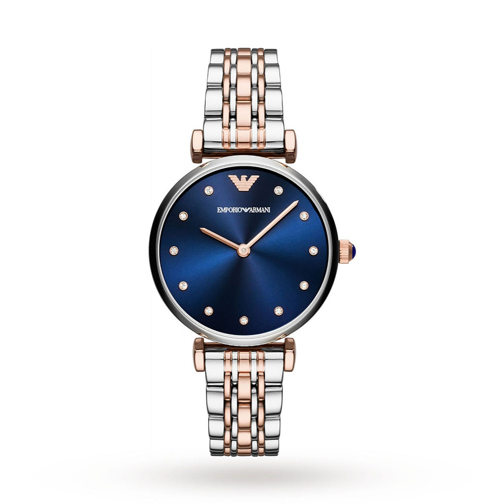 Emporio Armani Ladies's Cubic Zirconia Bracelet Strap Watch