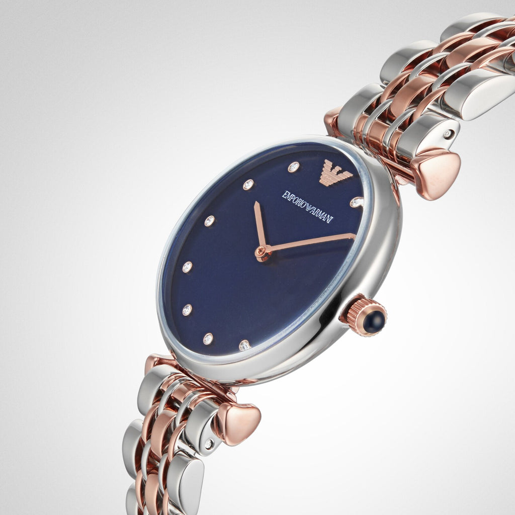 Emporio Armani Ladies's Cubic Zirconia Bracelet Strap Watch