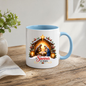 Religious Christmas Mug "A Saviour Is Born" A Saviour Is Born 325ml Ceramic Coffee Mug – Nativity Scene Christmas Mug with Baby Jesus, Mary & Joseph | Christian Holiday Gift | Fast Dispatch by UK Seller (M3338)