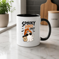 Halloween Mug "SPOOKY VIBES Only" Cool Ghost 325ml Ceramic Coffee Mug – Trendy Beanie Ghost Tea Cup with Sunglasses & Coffee Cup Graphic Gift | Available in Multicolours | Fast Dispatch by UK Seller (M3077)