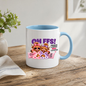 Prosecco Besties Highland Cows Mug "OH FFS! Prosecco & Besties Make Life Better" Oh Ffs! Prosecco & Besties 325ml Ceramic Coffee Mug – Cute Highland Cows in Bathrobes with Wine Glasses & Pillows | Funny Bestie Gift | Fast Dispatch by UK Seller (M3368)
