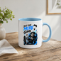 Gaming Mug "Just One More Game" Just One More Game 325ml Ceramic Coffee Mug – Gaming Skeleton in Chair Mug with Controller, Headset & Blue Splatter Art | Gamer Gift | Fast Dispatch by UK Seller (M3344)
