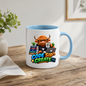 Coding Mug "Code Sip Create Highland Cow" 325ml Ceramic Coffee Mug – Cute Highland Cow Developer with Glasses Books Laptop Code Brew Repeat Cup Tech Gift For Programmers Coders | Available in Multicolours | Fast Dispatch by UK Seller (M3229)