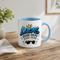Personalized Name Mug "Lucas Good Ideas Start Here" Lucas Good Ideas Start Here 325ml Ceramic Coffee Mug – Custom Name Typography Slogan with Golden Crown & Sunglasses Graphic | Cool Gift | Fast Dispatch by UK Seller (M3442)