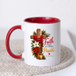 Religious Christmas Mug "Faith Makes All Things Possible" Faith Makes All Things Possible 325ml Ceramic Coffee Mug – Christian Holiday Scripture Mug with Matthew 19:26, Cross, Lantern & Poinsettia | Religious Gift | Fast Dispatch by UK Seller (M3352)