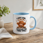 Funny Mug "I May Look Calm" Highland Cow Ceramic Coffee Mug Sarcastic Work & Office Novelty Cup 350ml | Fast Dispatch by UK Seller (M1059)