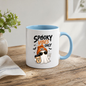 Halloween Mug "SPOOKY VIBES Only" Cool Ghost 325ml Ceramic Coffee Mug – Trendy Beanie Ghost Tea Cup with Sunglasses & Coffee Cup Graphic Gift | Available in Multicolours | Fast Dispatch by UK Seller (M3077)