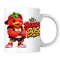 Boss Mug "Berry Boss Cool Strawberry Duck" 325ml Ceramic Coffee Mug – Cool Winking Strawberry Duck in Cap, Hoodie, Gold Chain, Watch Sneakers Streetwear Gift For Bosses Friends Coffee Lovers | Available in Multicolours | Fast Dispatch by UK Seller (M3258)