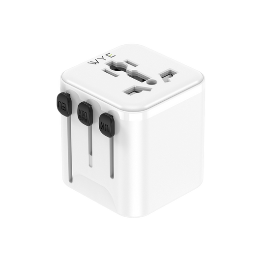 Universal Travel Adapter Plug with Dual USB Ports (TA14) | All-in-One Worldwide Wall Charger Converter for UK, EU, US, AU