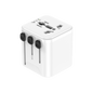 Universal Travel Adapter Plug with Dual USB Ports (TA14) | All-in-One Worldwide Wall Charger Converter for UK, EU, US, AU