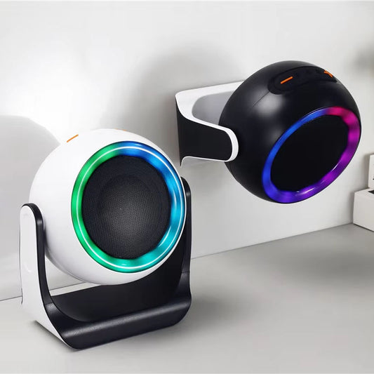 2-in-1 Wall & Desktop Wireless RGB Speaker | Rotatable Bluetooth Speaker with TWS Pairing, Deep Bass & Hands-Free Calling (JC-530)