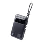10000mAh Power Bank with Built-in Cables & Smart Digital Display | Fast Charging Portable Battery Pack with Lanyard Loop