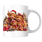 Christmas Highland Cow Family Mug Christmas Highland Cow Family 325ml Ceramic Coffee Mug – Festive Scottish Cows in Santa Hats, Bows & Scarves with Presents | Holiday Gift | Fast Dispatch by UK Seller (M3375)
