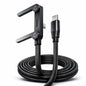 240W USB-C to USB-C Fast Charging & Data Cable | 180Â° Rotating Right-Angle Braided Lead