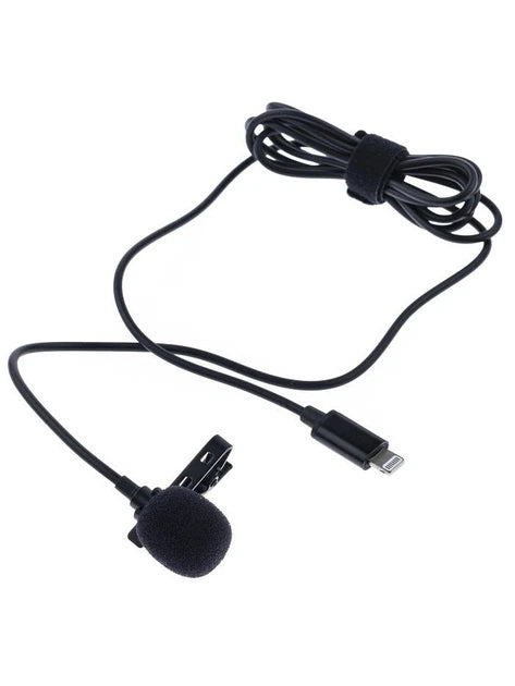 Lightning Lavalier Clip-On Microphone for iPhone & iPad | Plug & Play Lapel Mic for Vlogging, Video Recording & Live Streaming