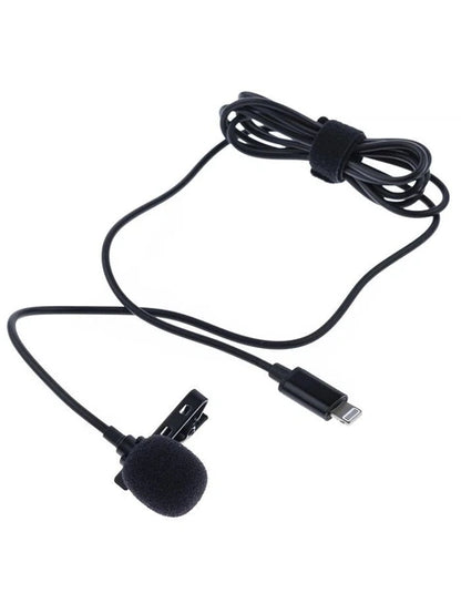 Lightning Lavalier Clip-On Microphone for iPhone & iPad | Plug & Play Lapel Mic for Vlogging, Video Recording & Live Streaming