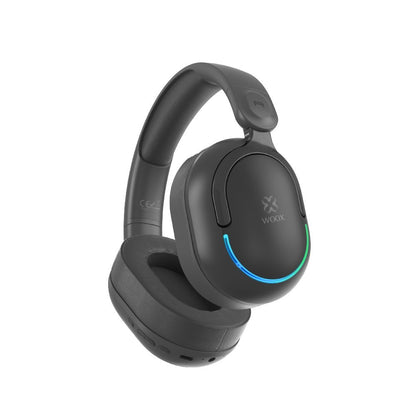 Wireless Bluetooth 5.4 Over-Ear Headphones with Deep Bass & LED Light – Foldable 500mAh Stereo Headset