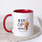 Relatable Mug "ICED Coffee & Anxiety but we move" Coquette Aesthetic 325ml Ceramic Coffee Mug Trendy Coffee Lover Tea Cup with Pink Bow & Straw Graphic Gift | Available in Multicolours | Fast Dispatch by UK Seller (M3007)