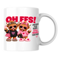 Birthday Highland Cows Mug "Oh Ffs! Another Year Older... Still Trouble Together" Oh Ffs! Another Year Older 325ml Ceramic Coffee Mug–Cute Highland Cows with Cupcakes, Handbags & Sunglasses | Funny Bestie Birthday Gift | Fast Dispatch by UK Seller (M3369)