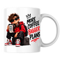 Motivational Mug "More Coffee Bigger Plans" 325ml Ceramic Coffee Tea Cup – Cool Boy Graphic, Red Hoodie, Sunglasses & Slogan Novelty Gift for Coffee Lovers, Teens, Birthday – Fast Dispatch by UK Seller (M3499)