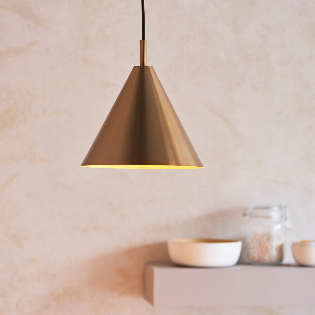 Direct Cape Pendant Light, Antique Brass 214