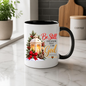 Religious Christmas Mug "Be Still And Know That I Am God" Be Still And Know That I Am God 325ml Ceramic Coffee Mug – Christian Scripture Mug with Psalm 46:10, Lantern & Pinecones | Religious Holiday Gift | Fast Dispatch by UK Seller (M3339)
