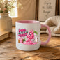 Funny Mug "Mrs Always On The Toilet" Pink Phone Addict Bathroom Humour Ceramic Coffee Cup 350ml, Cute Novelty Gift for Wife Girlfriend Mum Sister Best Friend, Birthday Christmas Secret Santa Mothers Day Gag Present | Fast Dispatch by UK Seller (M1021)