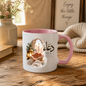 Islamic Mug "Dua Changes Everything" 325ml Ceramic Coffee Tea Cup – Gold Arabic Calligraphy Script, Praying Hands & Lantern Mosque Artwork Religious Faith Gift for Muslims, Eid Mubarak, Ramadan – Fast Dispatch by UK Seller (M3481)