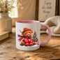 Christmas Mug "Festive Christmas Jumper Highland Cow" Christmas Jumper Highland Cow 325ml Ceramic Coffee Mug – Cute Winter Tea Cup with Christmas Tree Present Graphic Gift | Available in Multicolours | Fast Dispatch by UK Seller (M3172)
