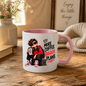 Motivational Mug "More Coffee Bigger Plans" 325ml Ceramic Coffee Tea Cup – Cool Boy Graphic, Red Hoodie, Sunglasses & Slogan Novelty Gift for Coffee Lovers, Teens, Birthday – Fast Dispatch by UK Seller (M3499)