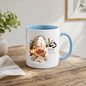 Islamic Mug "Dua Changes Everything" 325ml Ceramic Coffee Tea Cup – Gold Arabic Calligraphy Script, Praying Hands & Lantern Mosque Artwork Religious Faith Gift for Muslims, Eid Mubarak, Ramadan – Fast Dispatch by UK Seller (M3481)