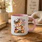 Heartwarming Mug "Family Makes Christmas Special" Reindeer Family 325ml Ceramic Coffee Mug Cute Winter Holiday Tea Cup with Snuggling Little Reindeer & Hearts Gift | Available in Multicolours | Fast Dispatch by UK Seller (M1261)