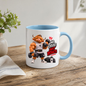 Gym Mug "No Excuses Just Results Muscular Highland Cow" No Excuses Just Results 325ml Ceramic Coffee Mug – Muscular Highland Cow Lifting Dumbbells In Hoodie Lifting Belt Gym Fitness Gift | Available in Multicolours | Fast Dispatch by UK Seller (M3273)