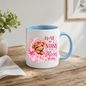 Cute Highland Cow Mug "I Love My Nanny To The Moon And Back" I Love My Nanny To The Moon And Back 325ml Ceramic Coffee Mug – Adorable Baby Highland Cow on Pink Moon with Bow & Hearts | Sentimental Nanny Gift | Fast Dispatch by UK Seller (M3457)